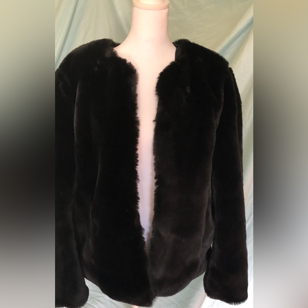 Stunning  faux fur jacket/coat in size small